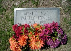 Myrtle Mae <I>Fairley</I> Fowler 