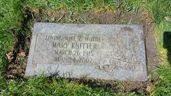 Mary A <I>Matusek</I> Knitter 