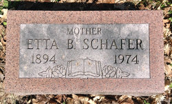 Doraetta B “Etta” <I>Belch</I> Schafer 