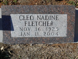 Cleo Nadine <I>Smith</I> Fletcher 