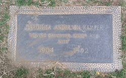 Dorothea A <I>Anderson</I> Kemper 