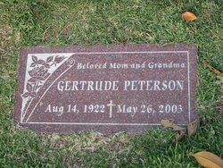 Gertrude Ruth <I>Greene</I> Peterson 