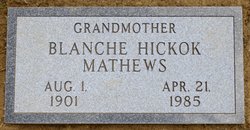 Blanche <I>Hickok</I> Mathews 