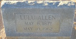 Lulu D <I>Willingham</I> Allen 
