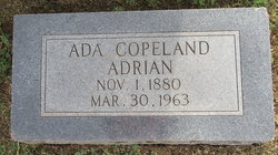 Ada Elizabeth <I>Copeland</I> Adrian 