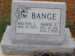 Marie E. <I>Spangler</I> Bange 