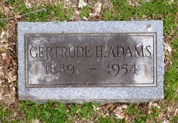 Gertrude H. <I>McWilliams</I> Adams 