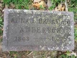 Anna L. <I>Backman</I> Anderson 
