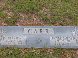 Willie Hoyle <I>Smith</I> Carr 