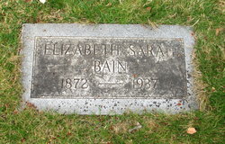 Elizabeth Sarah Bain 