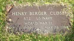 Henry Berger “Boots” Close 