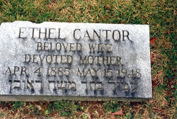 Etta “Ethel” <I>Yoelson</I> Cantor 