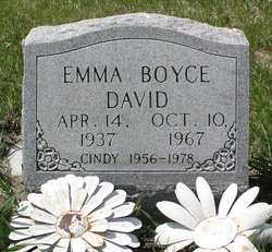 Emma Louise “Amy” <I>Boyce</I> David 
