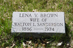 Lena Valentine <I>Brown</I> Sanderson 
