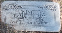 Emma Mary Etta <I>Thomas</I> Henington 