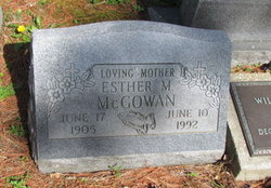 Esther M “Essie” <I>Turner</I> McGowan 