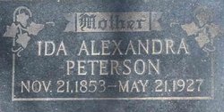 Ida Alexandra <I>Johnson</I> Peterson 