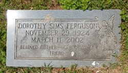 Dorothy <I>Sims</I> Ferguson 