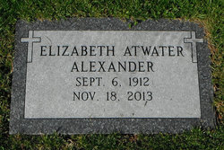 Elizabeth <I>Atwater</I> Alexander 