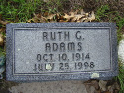 Ruth Gertrude <I>Banta</I> Adams 