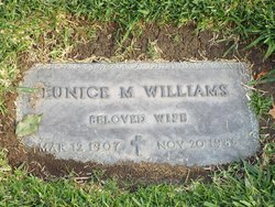 Eunice May <I>Burnett</I> Williams 