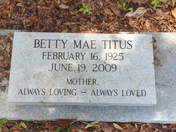 Betty Mae <I>Cruea</I> Titus 