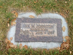 Iva M <I>Johnston</I> Hamilton 