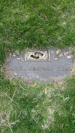 Martha Marie <I>Johnson</I> Yost 