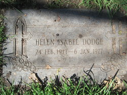 Helen Isabel <I>Ellis</I> Dodge 