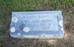 Mary Ann <I>Smith</I> Akins 