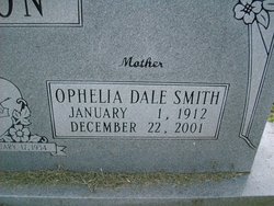 Ophelia Dale <I>Smith</I> Horton 