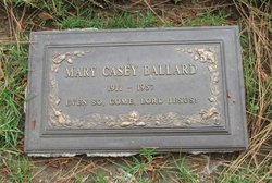 Mary <I>Casey</I> Ballard 