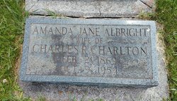 Amanda Jane <I>Albright</I> Charlton 