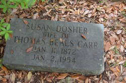 Susan Elizabeth <I>Dosher</I> Carr 