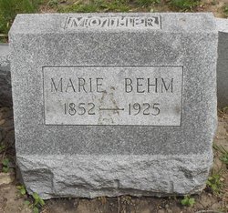 Marie L “Mary” <I>Hartman</I> Behm 