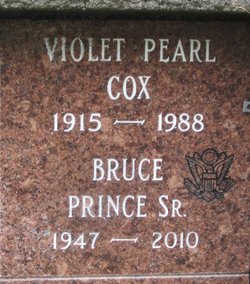Violet Pearl <I>Nugent</I> Cox 