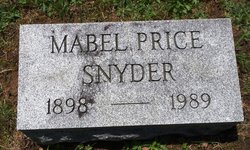 Mabel <I>Price</I> Snyder 
