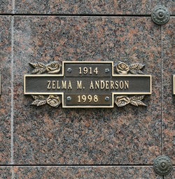 Zelma Mae <I>Pitman</I> Anderson 