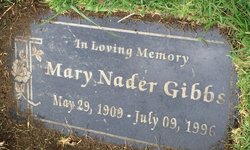 Mary <I>Nader</I> Gibbs 
