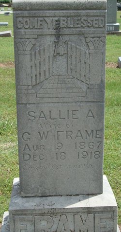 Sarah A. “Sallie” <I>Hilton</I> Frame 