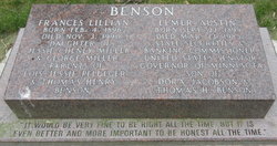 Frances Lillian <I>Miller</I> Benson 