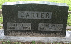 Jane “Janie” <I>Owens</I> Carter 