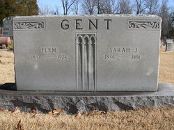 Sarah Jane <I>Ford</I> Gent 