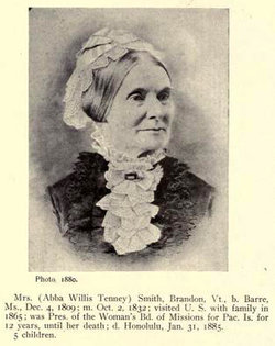 Mrs Abigail Willis <I>Tenney</I> Smith 