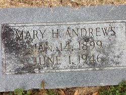Mrs Mary Emily <I>Hudson</I> Andrews 