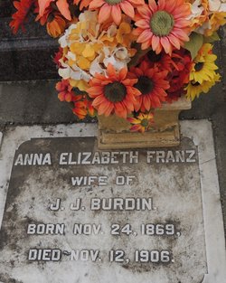 Anna Elizabeth <I>Franz</I> Burdin 