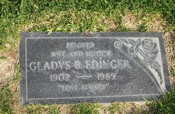 Gladys Blanche <I>Houseman</I> Edinger 