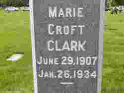 Martha Marie <I>Croft</I> Clark 