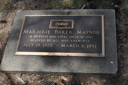 Marjorie Mae <I>Baker</I> Maynor 