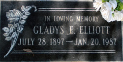 Gladys Elizabeth <I>Evans</I> Elliott 